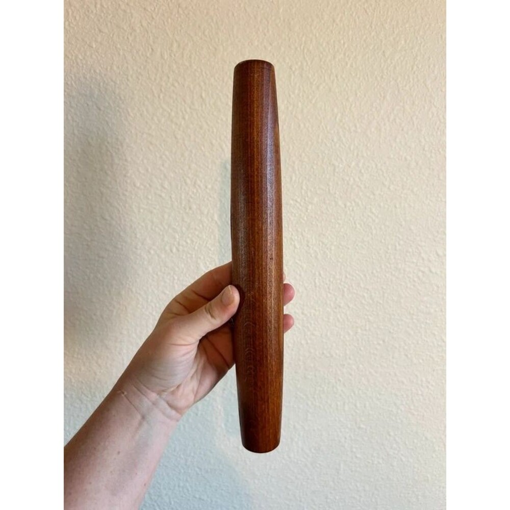 Vintage Hand Turned Wood French Rolling Pin